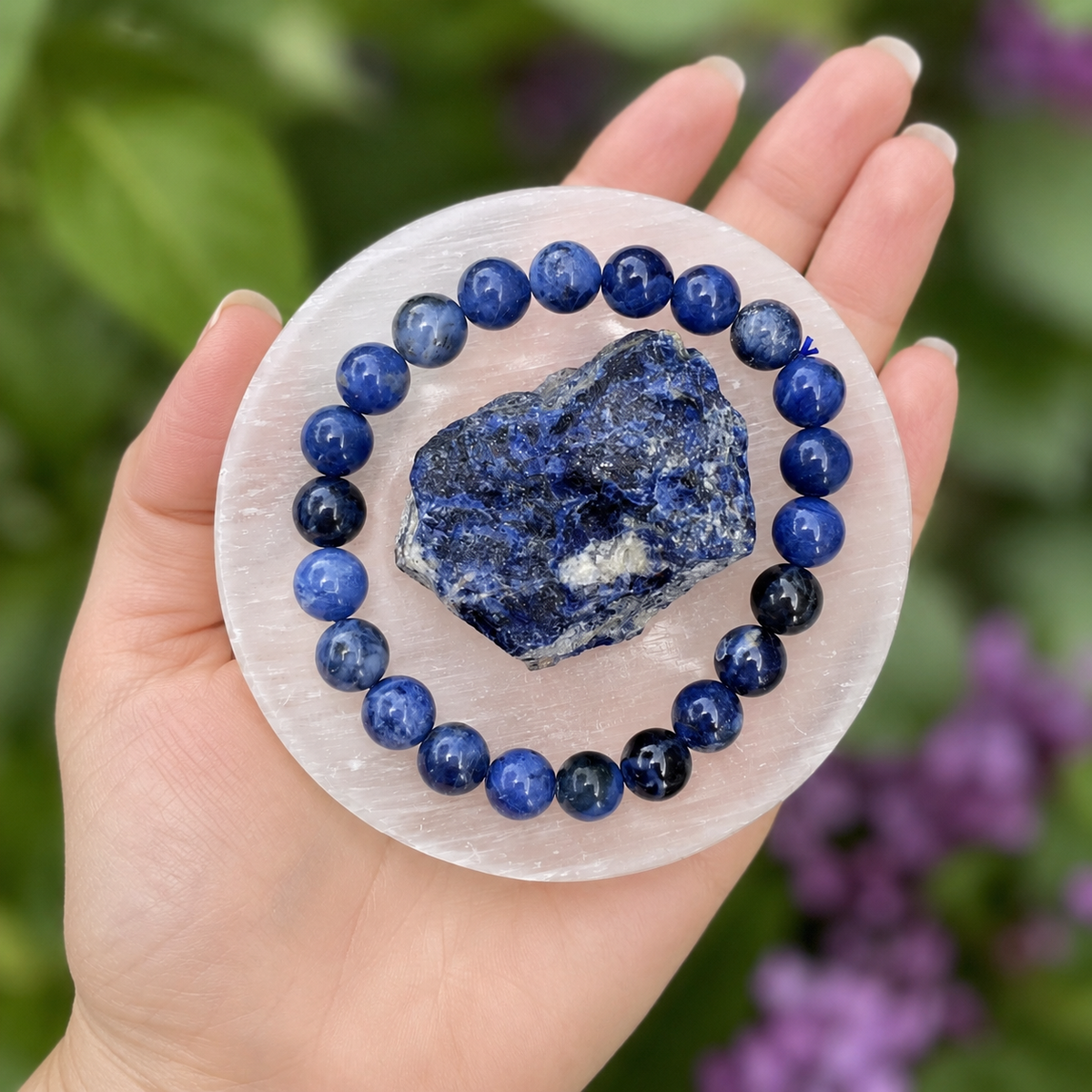Sodalite Crystal Gift Set For Emotional Support and Protection, Real Polished Gemstones.