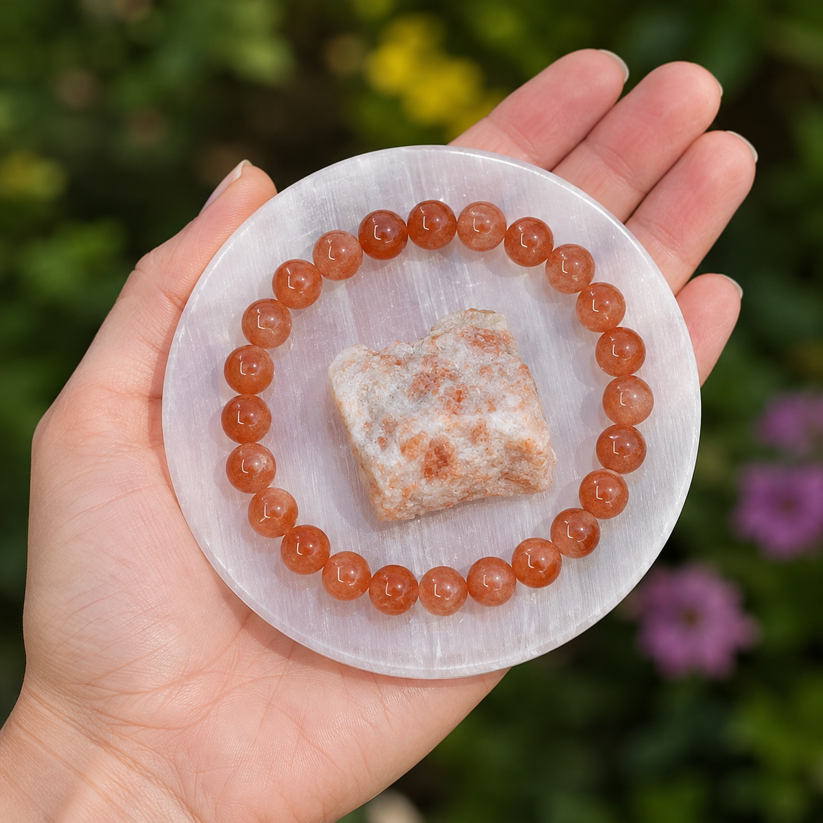 Sunstone Crystal Gift Set For Emotional Support and Protection, Real Polished Gemstones.