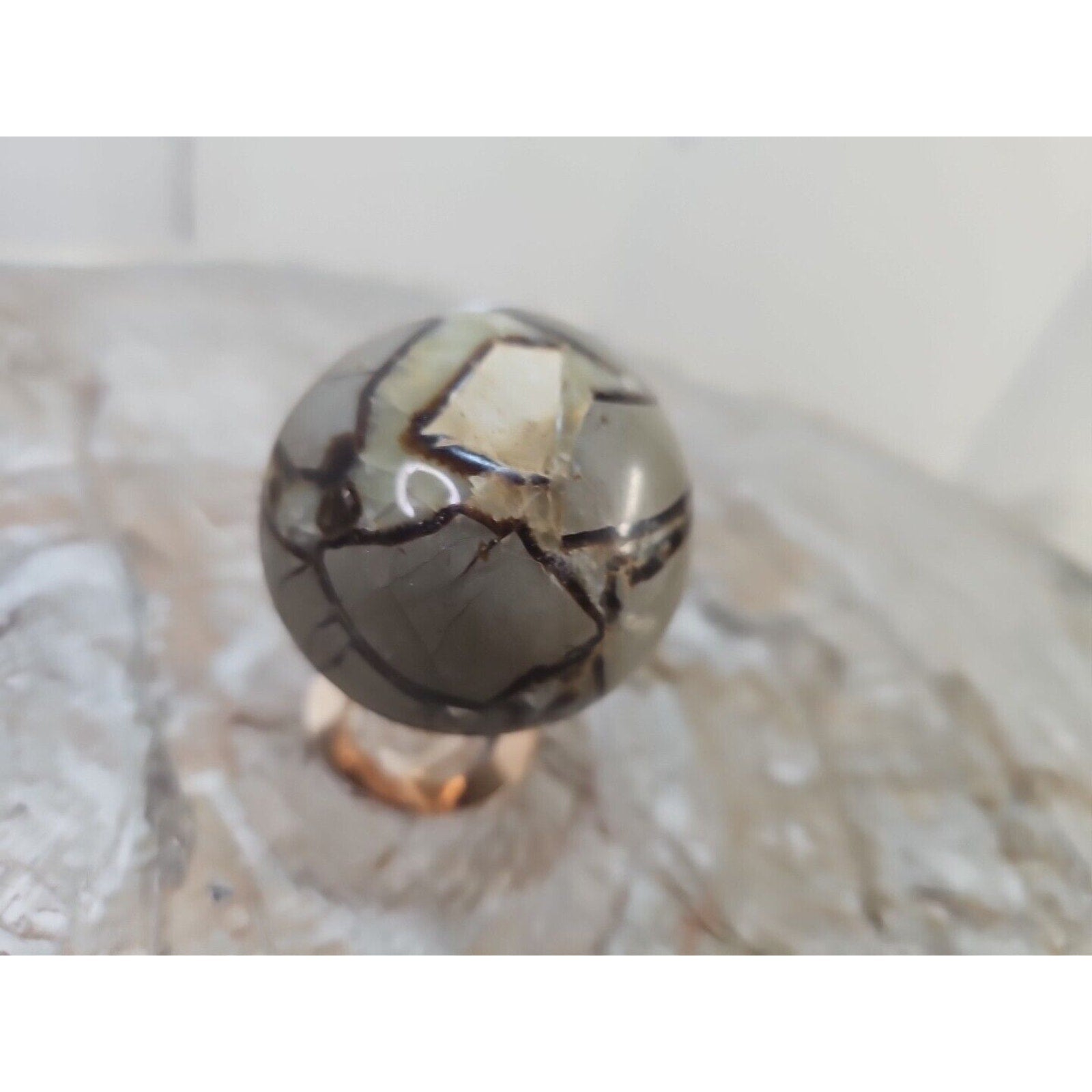 1pcs 241g Natural Septarian Sphere Crystal Healing Energy by CrystalCloud Company