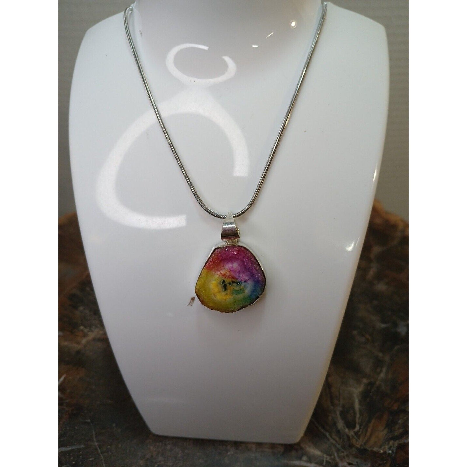 Druzy Necklace by CrystalCloudCompany