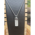 Hexagon Selenite Crystal Necklace - 18in Stainless Steel Chain | CrystalCloud Company by CrystalCloud Company