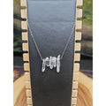 Quartz Crystal Necklace 16in Chain by CrystalCloud Company