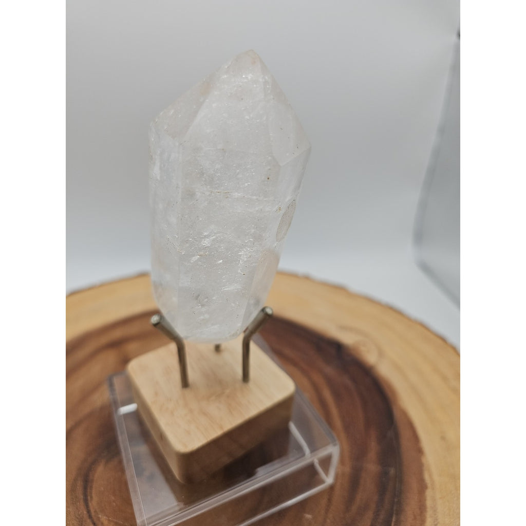 Quartz Crystal Point .49lb With Stand by CrystalCloud Company