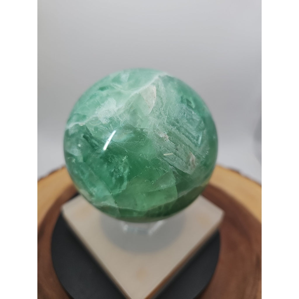 2.84Natural Rainbow Fluorite Quartz Crystal Sphere Ball Polished Healing by CrystalCloud Company