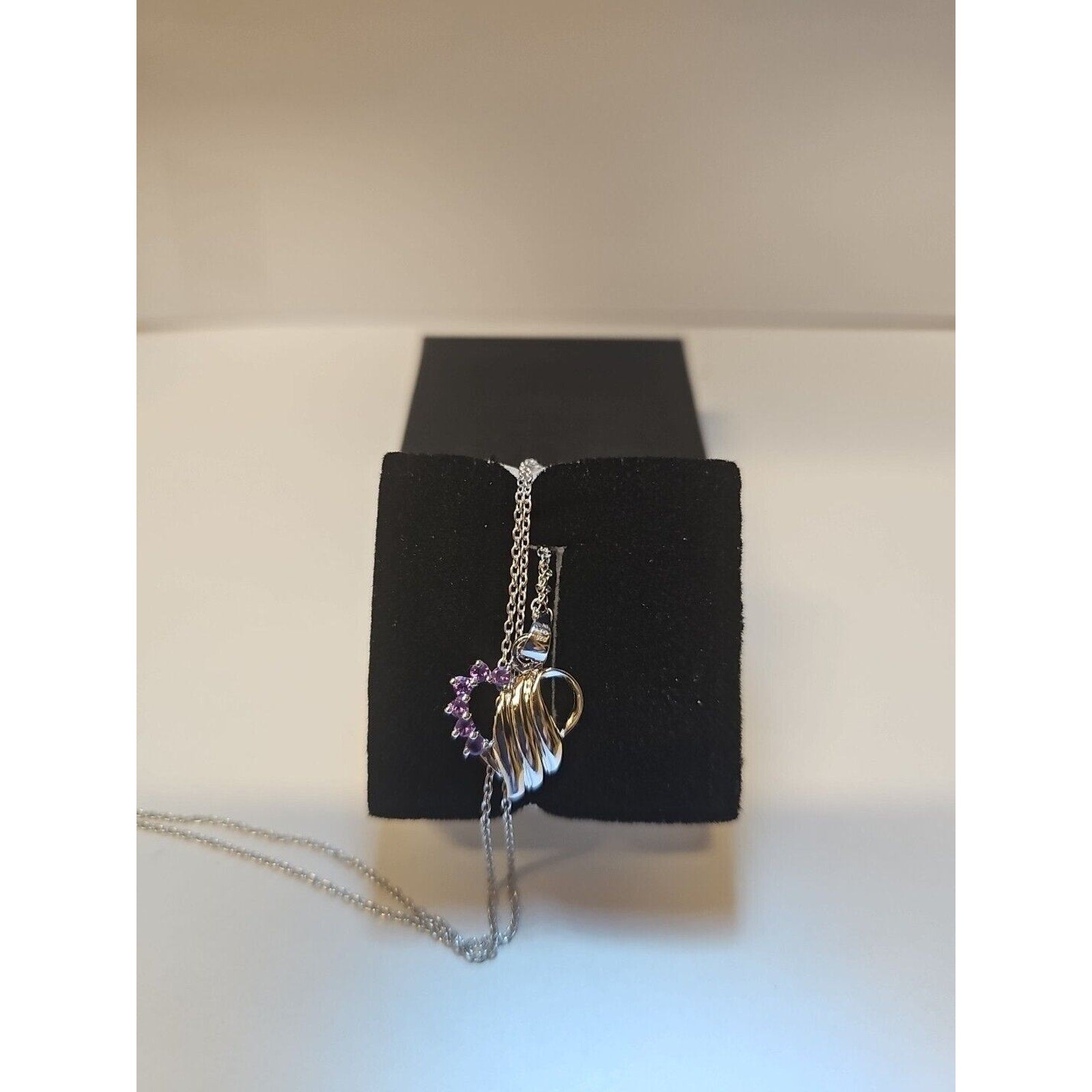 Amethyst Heart Pendant Necklace — 18-inch Sterling Silver Chain | CrystalCloud Company by CrystalCloud Company
