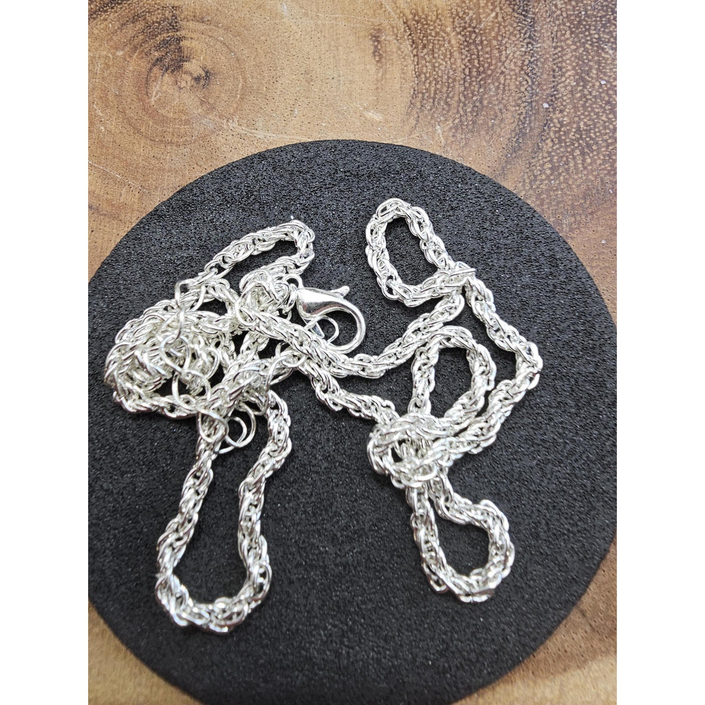 Howlite Turquoise Pendant w/16in 925 silver chain by CrystalCloud Company