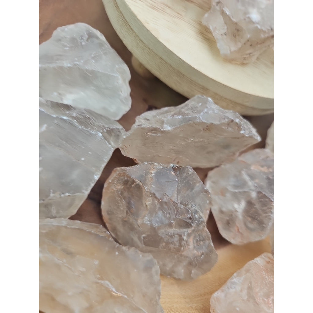 1lb Natural Raw Clear White Quartz Crystal Original Healing 5pcs Avg by CrystalCloud Company