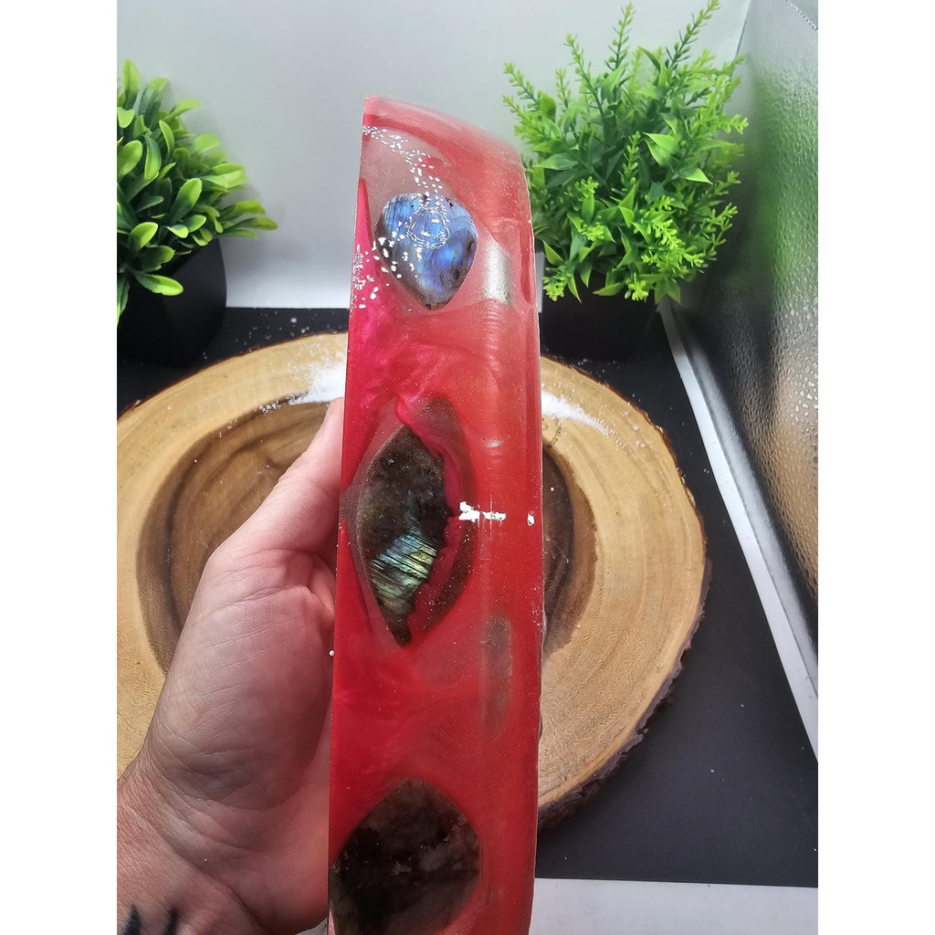 Labradorite Candle Vessel by CrystalCloud Company