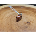 Agate Skull Necklace W/ Sterling Silver 16in Chain by CrystalCloud Company