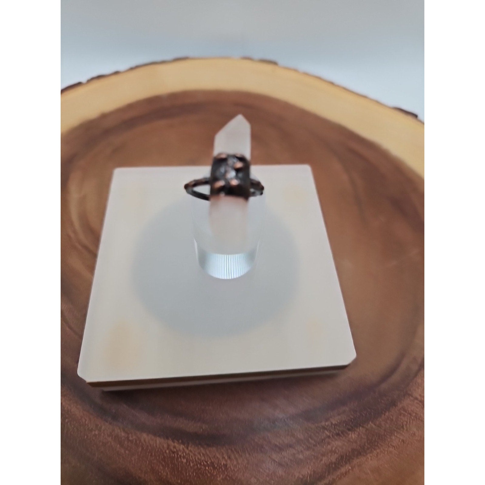 Adjustable Quartz Crystal Ring by CrystalCloud Company