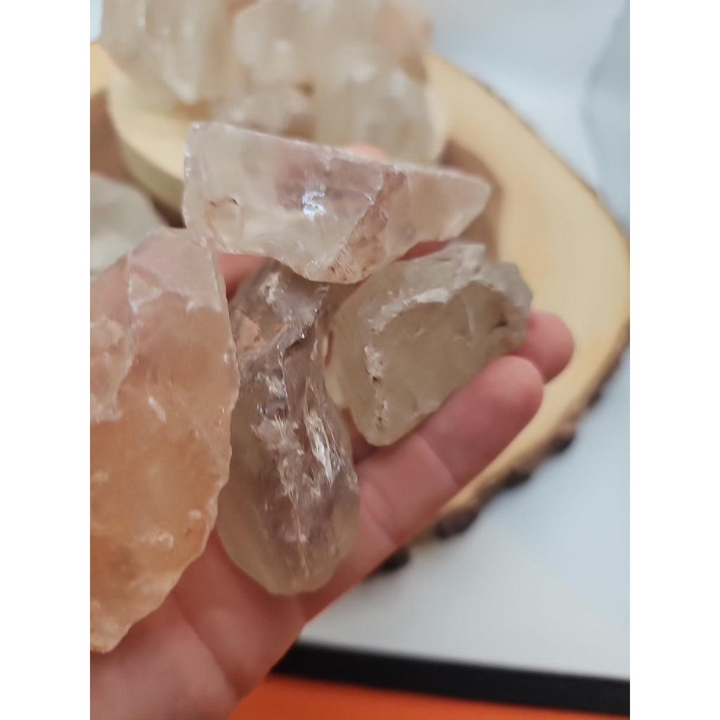 1lb Natural Raw Clear White Quartz Crystal Original Healing 5pcs Avg by CrystalCloud Company