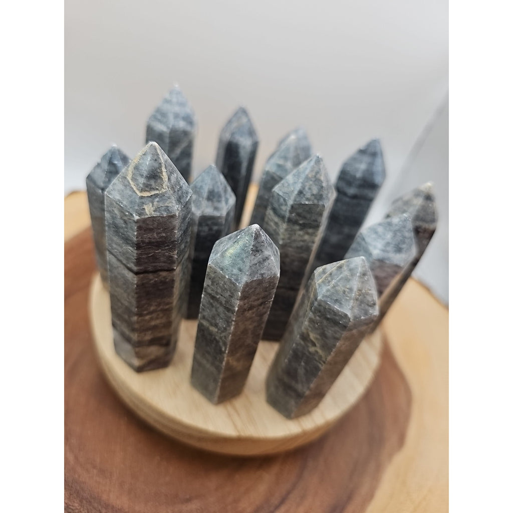Silver Crazy Lace Towers Set Of 3pcs 3in Tall Avg by CrystalCloud Company
