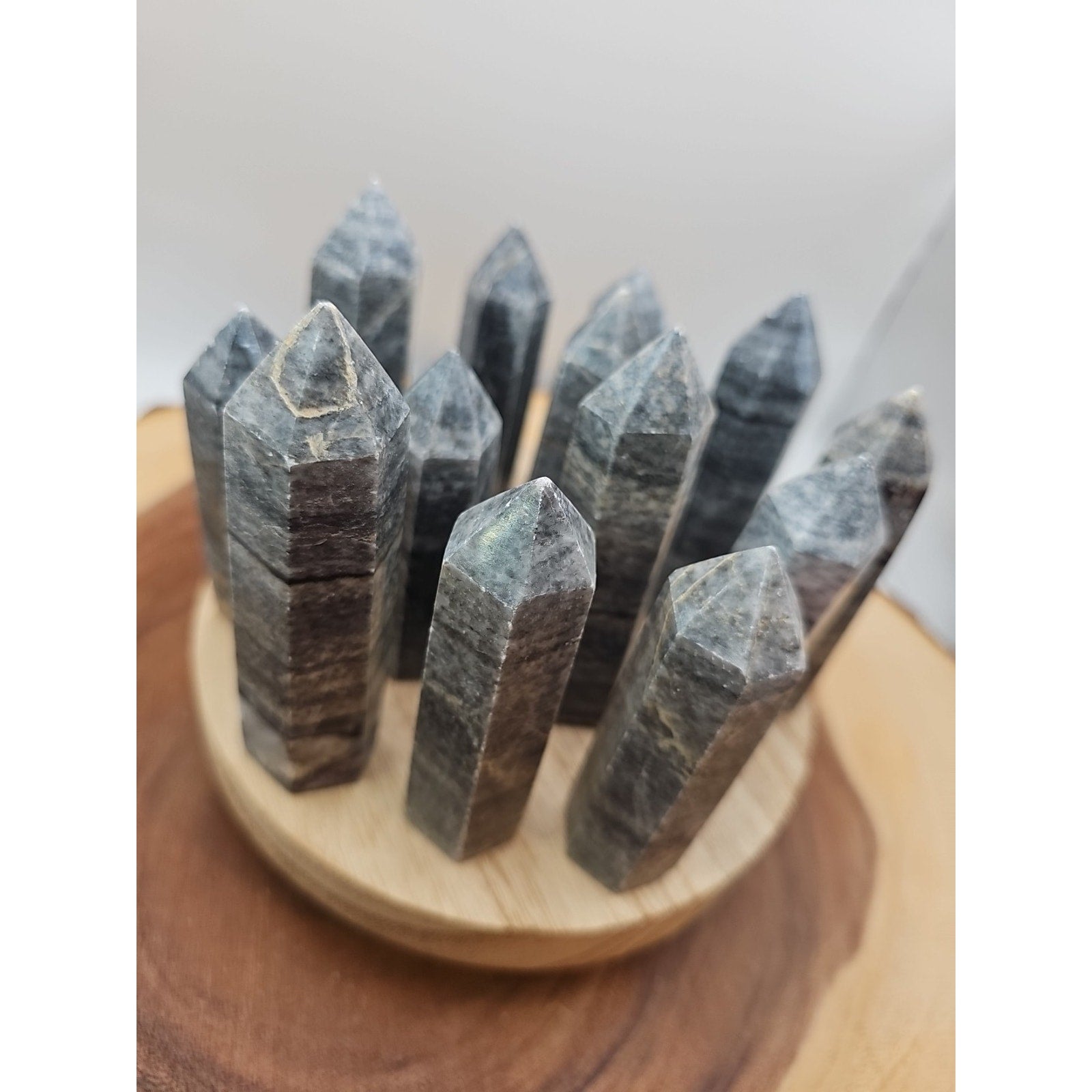 Silver Crazy Lace Towers Set Of 3pcs 3in Tall Avg by CrystalCloud Company
