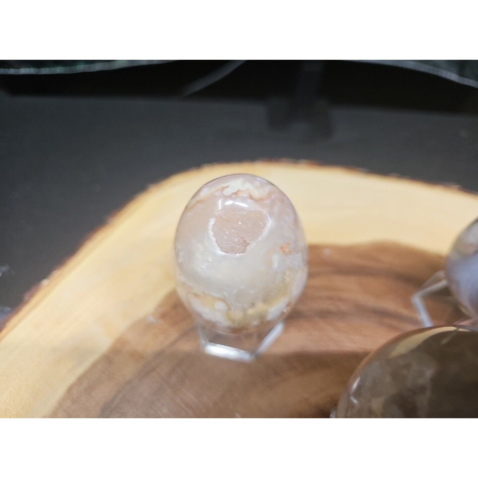 1lb 2pcs Natural Phantom Flower Carnelian Agate Crystal Geode Egg Carved Healing by CrystalCloud Company
