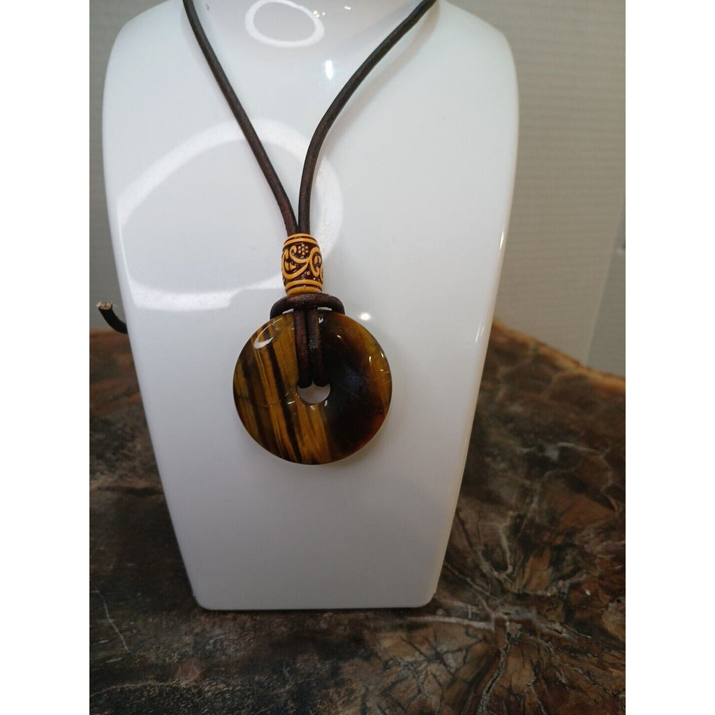 Tiger Eye Necklace Handmade by CrystalCloudCompany