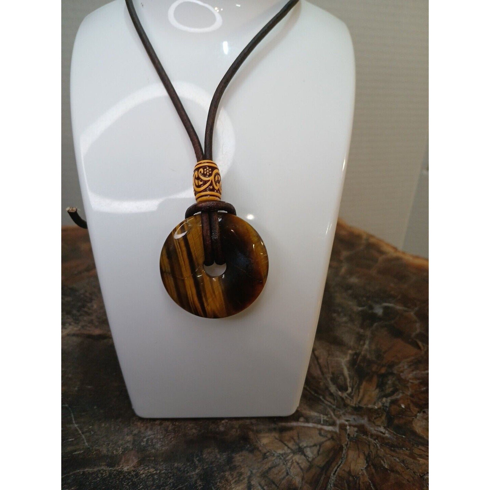 Tiger Eye Necklace Handmade by CrystalCloudCompany