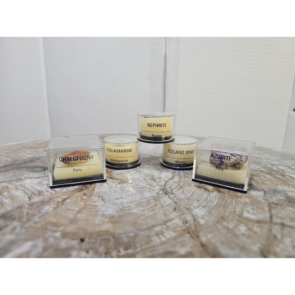 5pcs Micro Mineral Collectibles by CrystalCloud Company