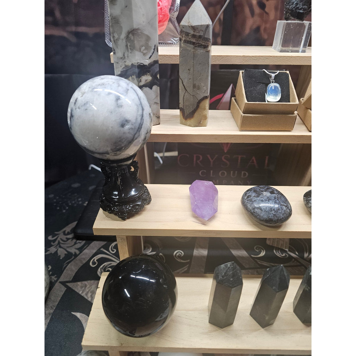 Huge Crystal Collection Lot — Agate Coasters, Towers, Spheres, Necklaces, Candles & More