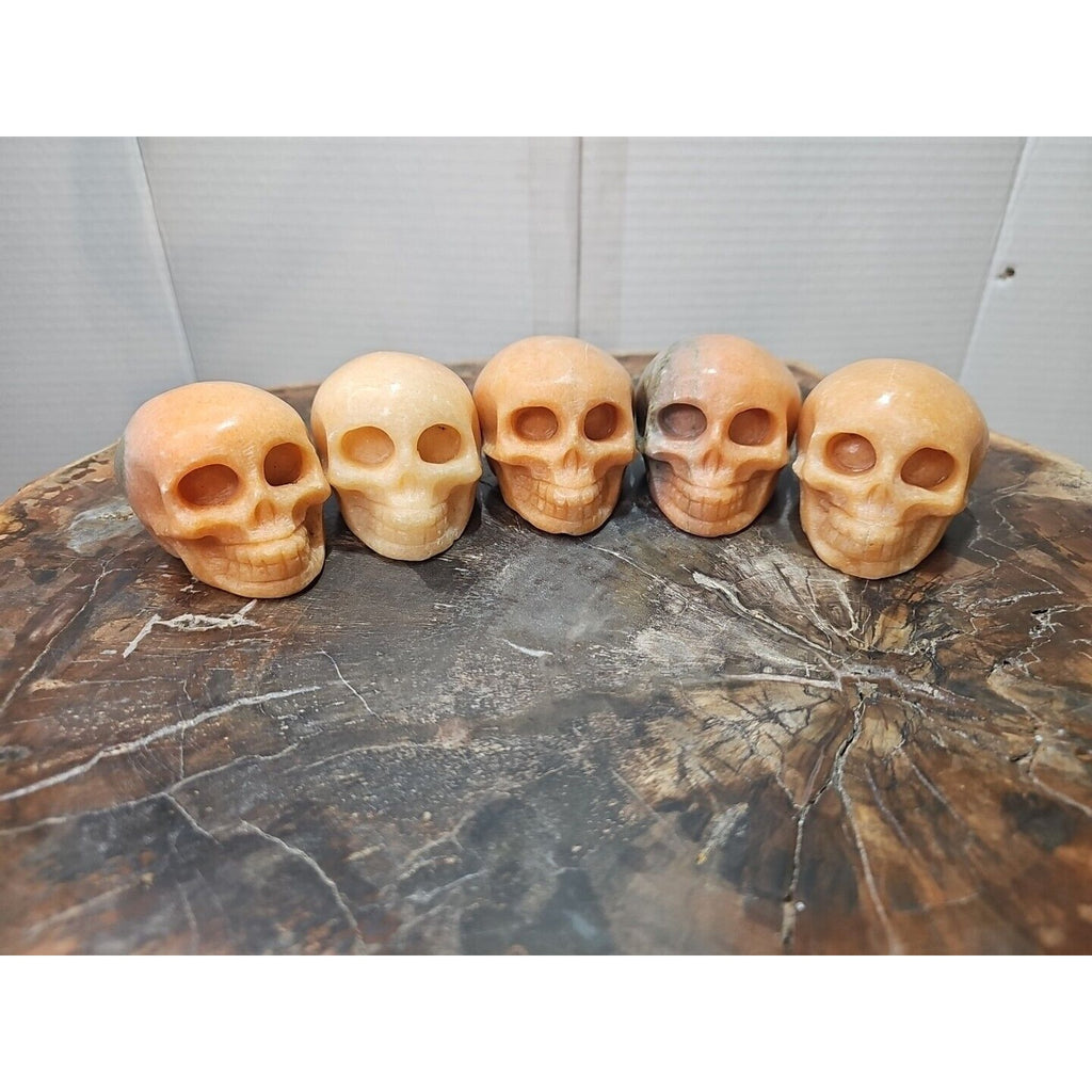 Natural Sunstone Quartz Crystal Skull Carving — Brazil | CrystalCloud Company by CrystalCloud Company