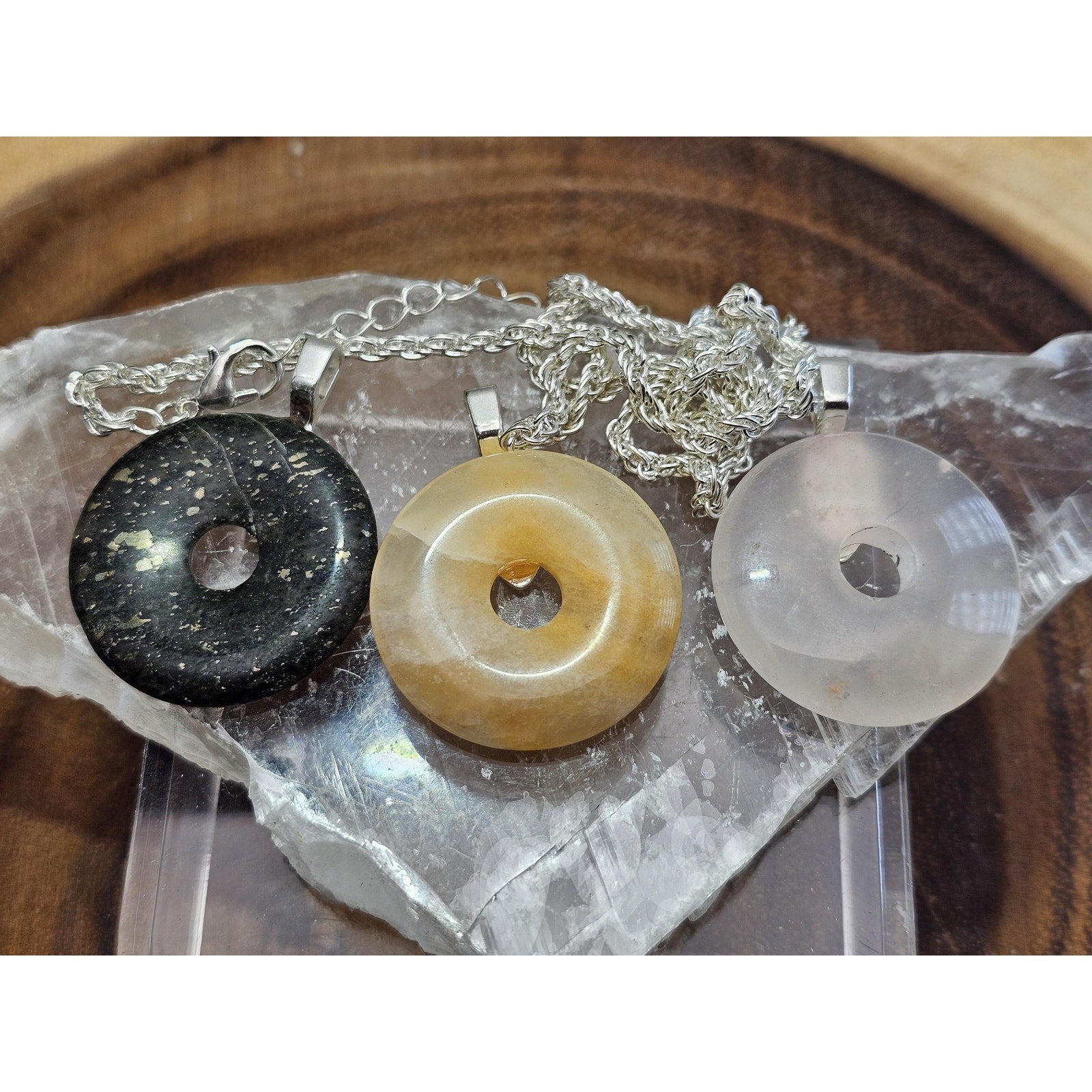 3 Ocean Jasper Pendants 1 set by CrystalCloud Company
