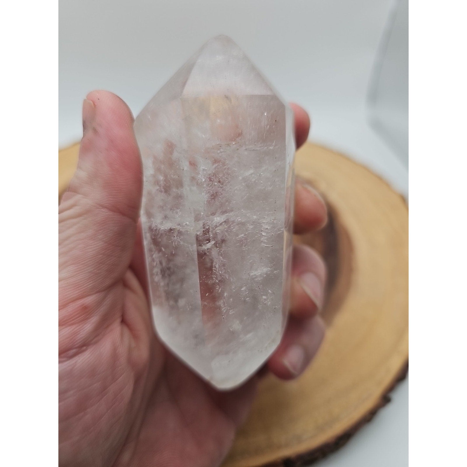 Quartz Crystal Point .49lb With Stand by CrystalCloud Company