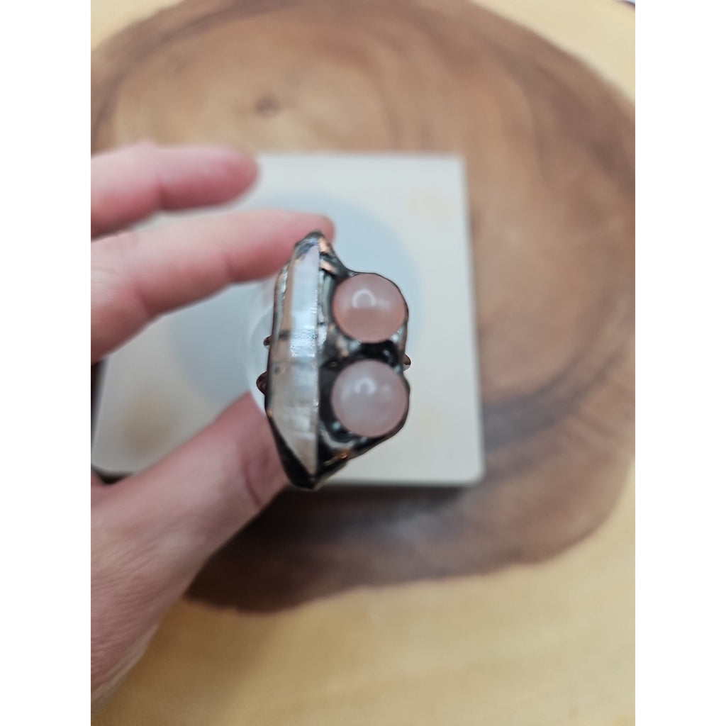 Adjustable Quartz Crystal Ring by CrystalCloud Company