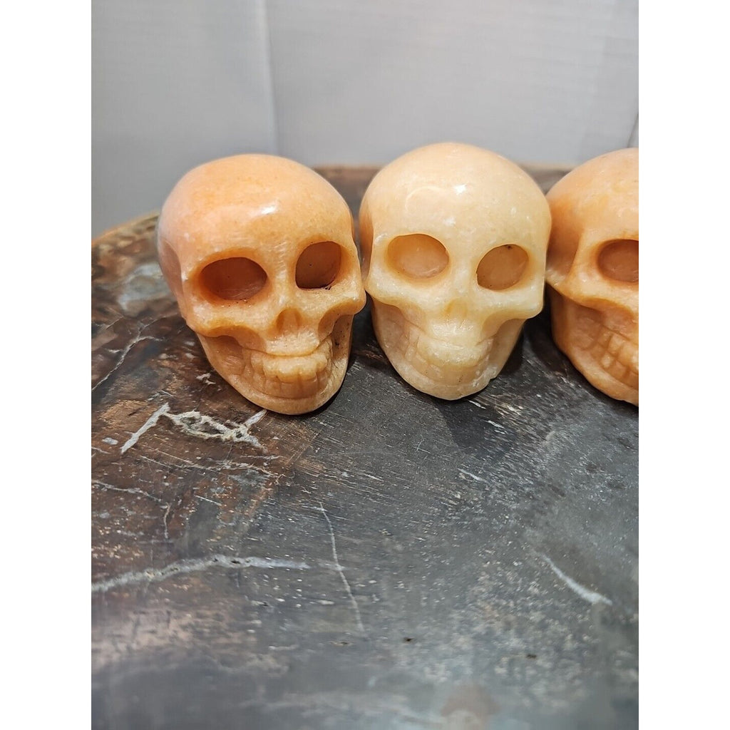 Natural Sunstone Quartz Crystal Skull Carving — Brazil | CrystalCloud Company by CrystalCloud Company