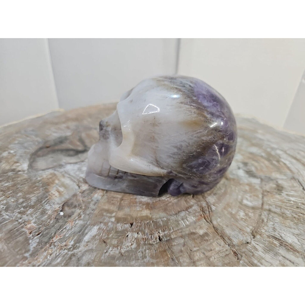 2.2 lb Natural Amethyst Hand-Carved Crystal Skull — Spiritual Collector Piece | CrystalCloud Company by CrystalCloud Company