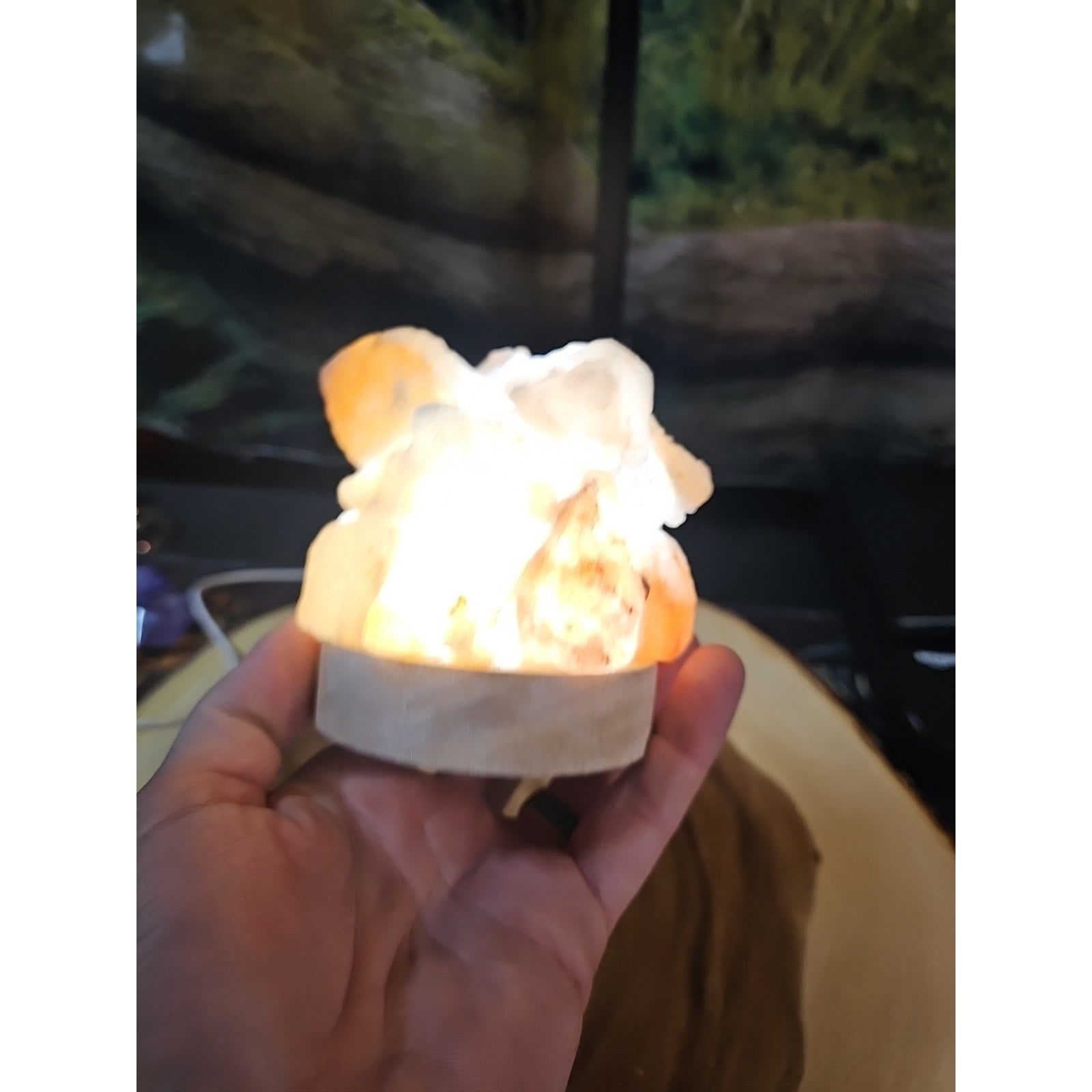 Himalayan sea salt lamp Handmade by CrystalCloud Company