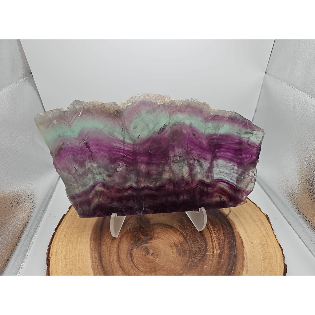 5.7LB Natural Fluorite Quartz Crystal Sheet - Vitreous Mineral Specimen | CrystalCloud Company by CrystalCloud Company