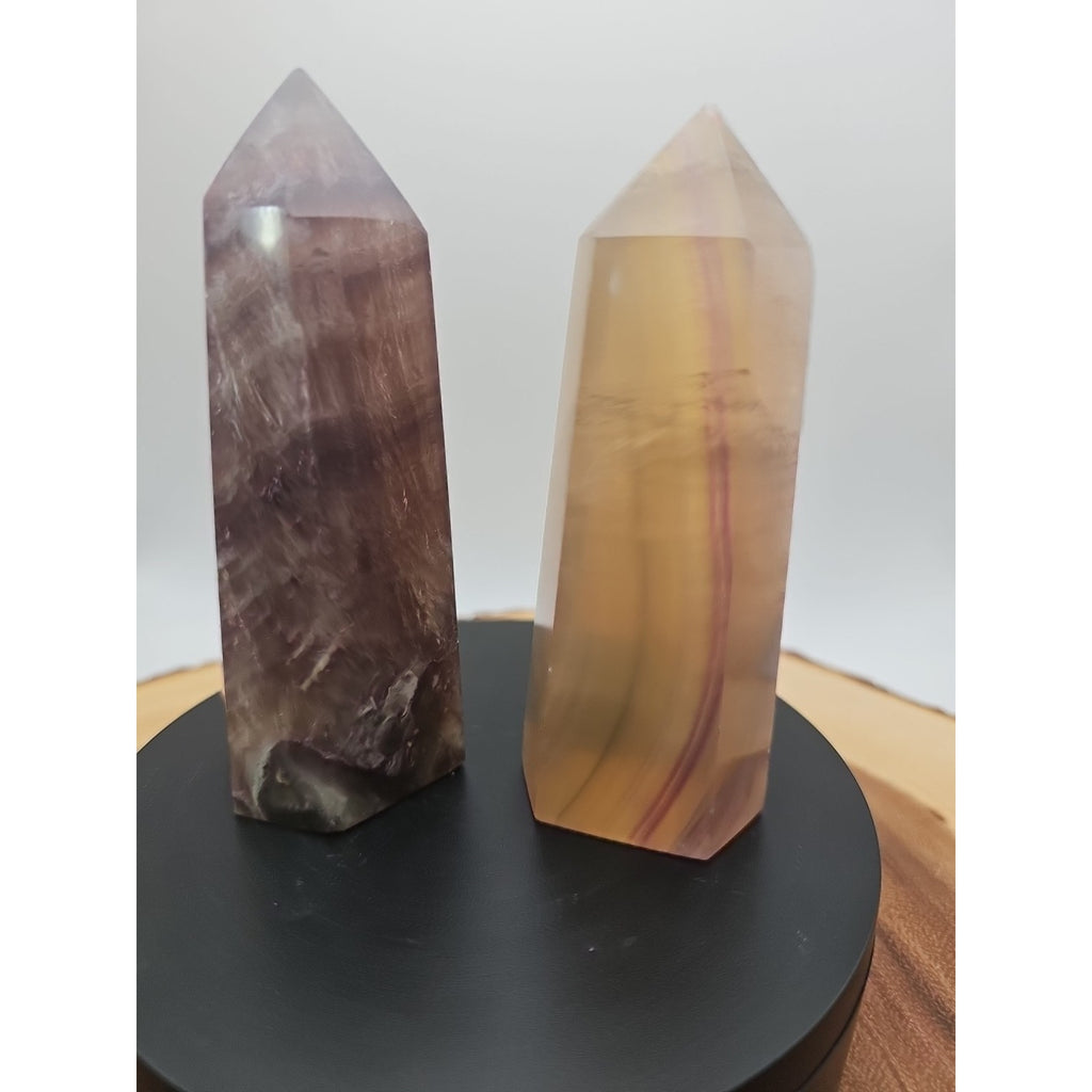 Fluorite crystals Set Of 2 1.69lbs by CrystalCloud Company
