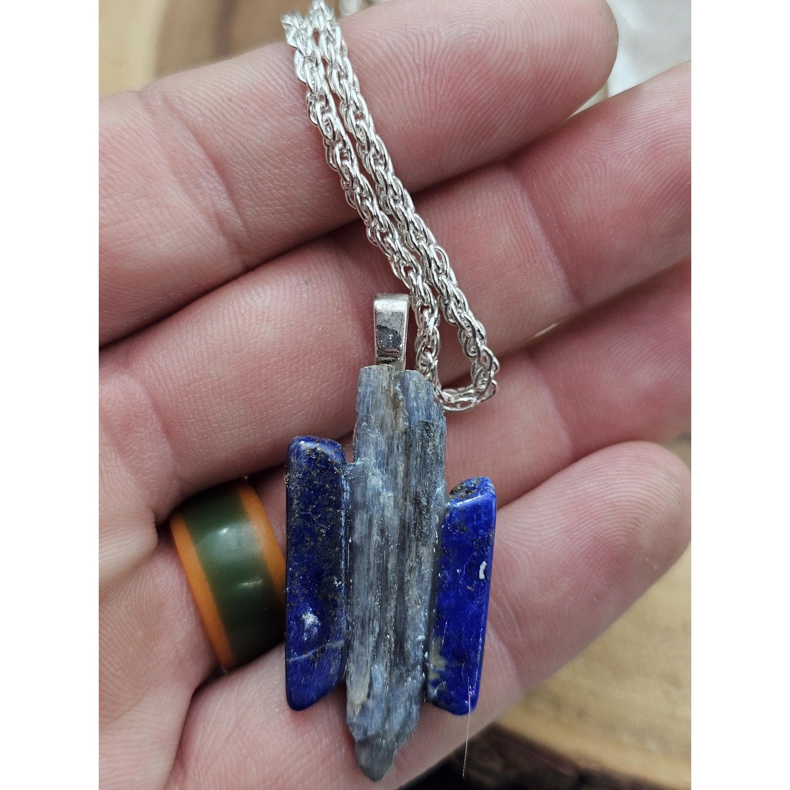 Blue Lapis Lazuli pendant by CrystalCloud Company