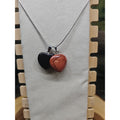 Pendant Necklace 16in Silver Chain Agate Heart by CrystalCloud Company
