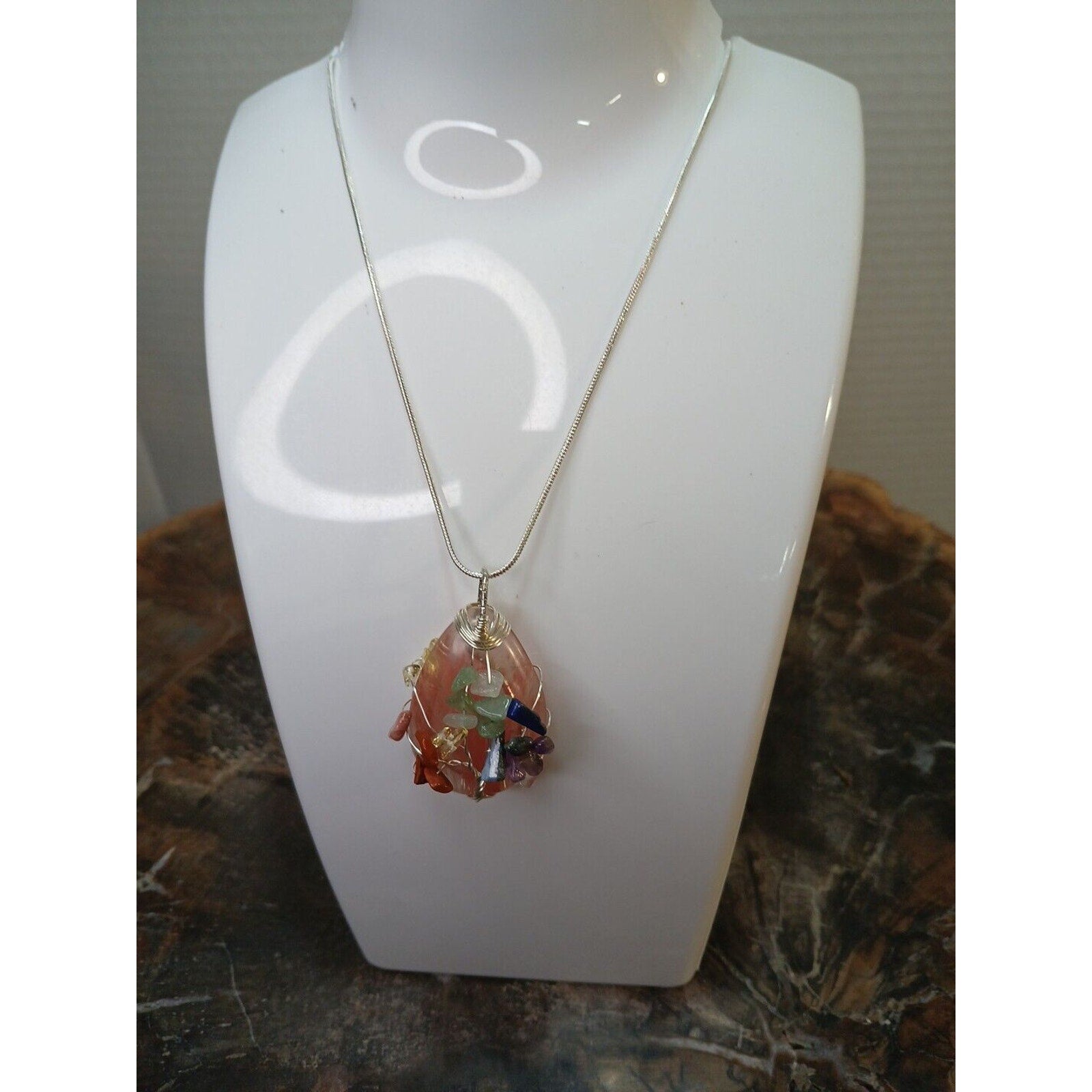 Natural Crystal Necklace by CrystalCloudCompany
