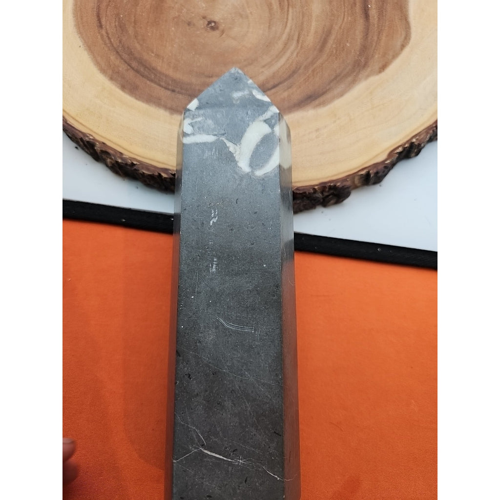 3.14lb 1000 Eye Jasper Quartz Tower 9in Tall Has Chip On Top by CrystalCloud Company