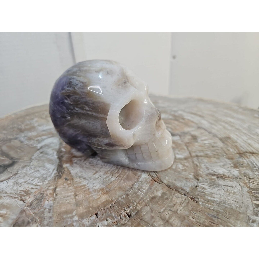 2.2 lb Natural Amethyst Hand-Carved Crystal Skull — Spiritual Collector Piece | CrystalCloud Company by CrystalCloud Company