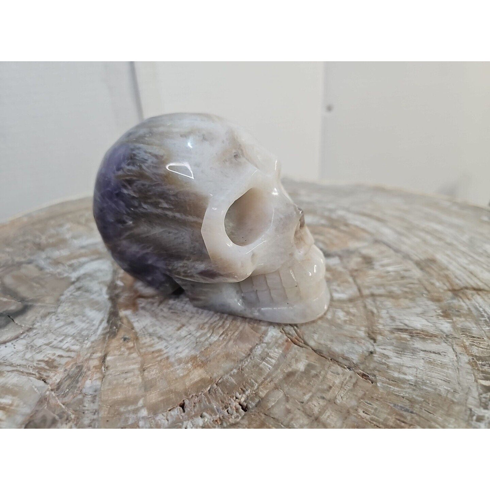 2.2 lb Natural Amethyst Hand-Carved Crystal Skull — Spiritual Collector Piece | CrystalCloud Company by CrystalCloud Company