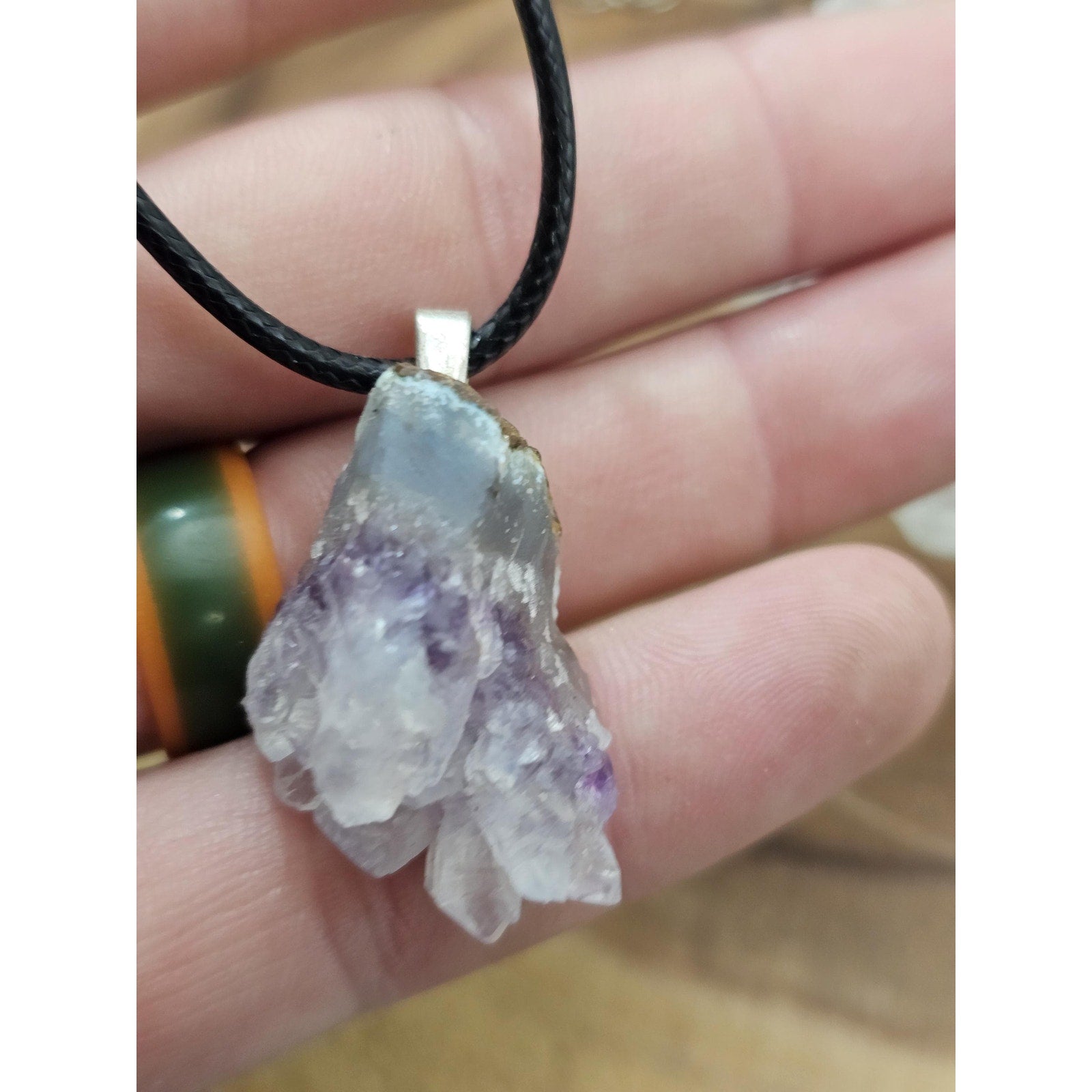 Amethyst Crystal Necklace by CrystalCloud Company