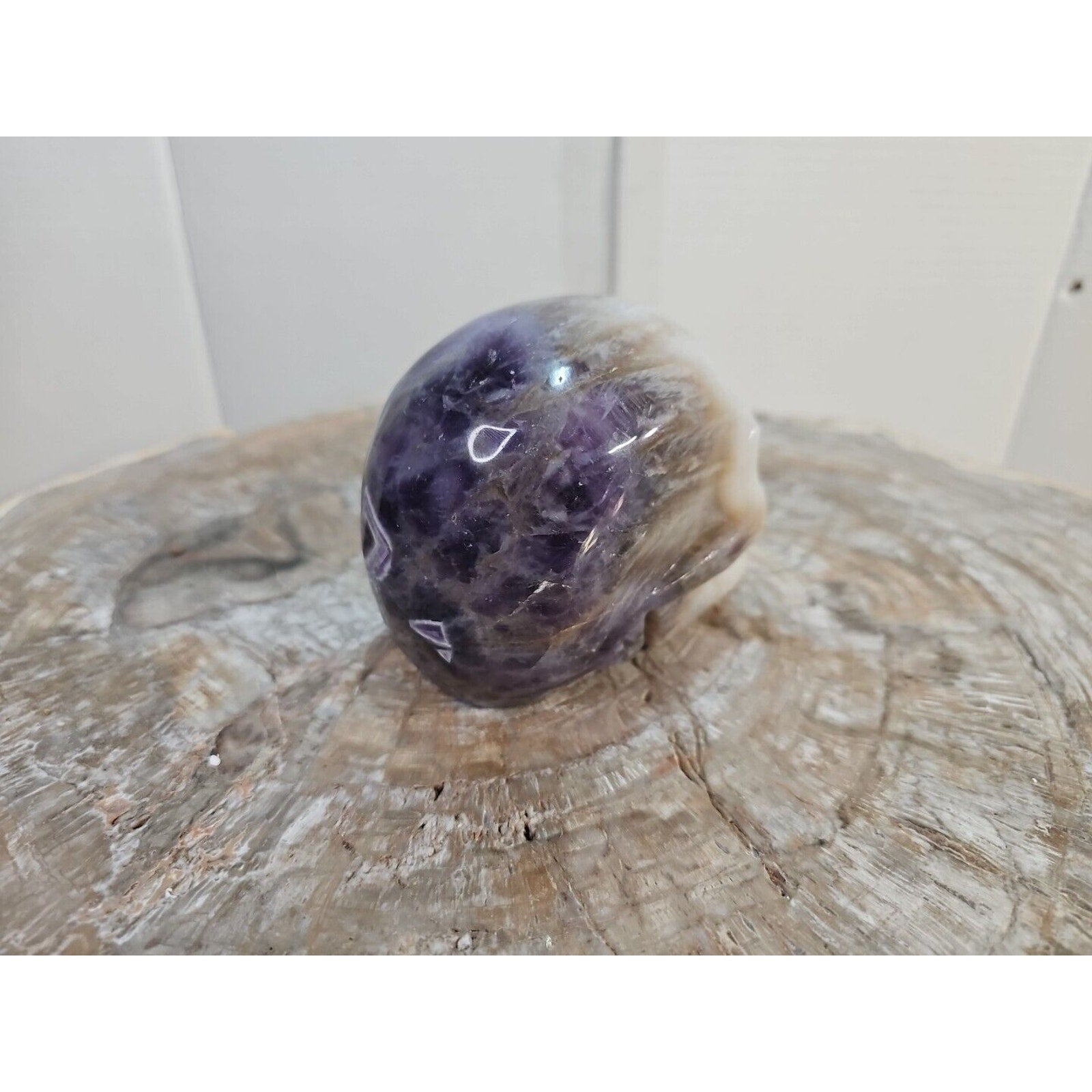 2.2 lb Natural Amethyst Hand-Carved Crystal Skull — Spiritual Collector Piece | CrystalCloud Company by CrystalCloud Company