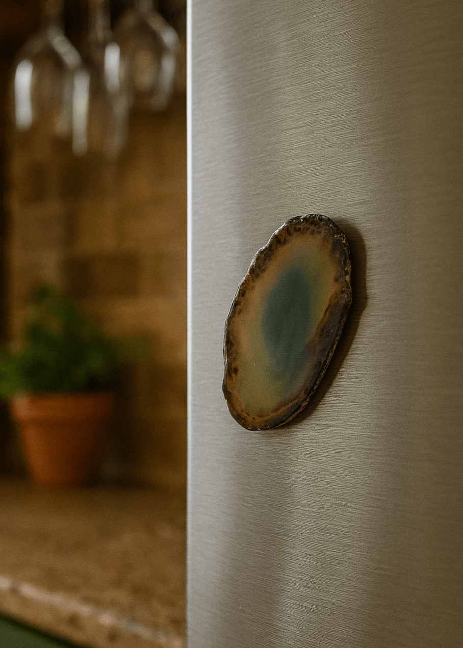 Agate Slice Crystal Fridge Magnet by Enchanted Soul