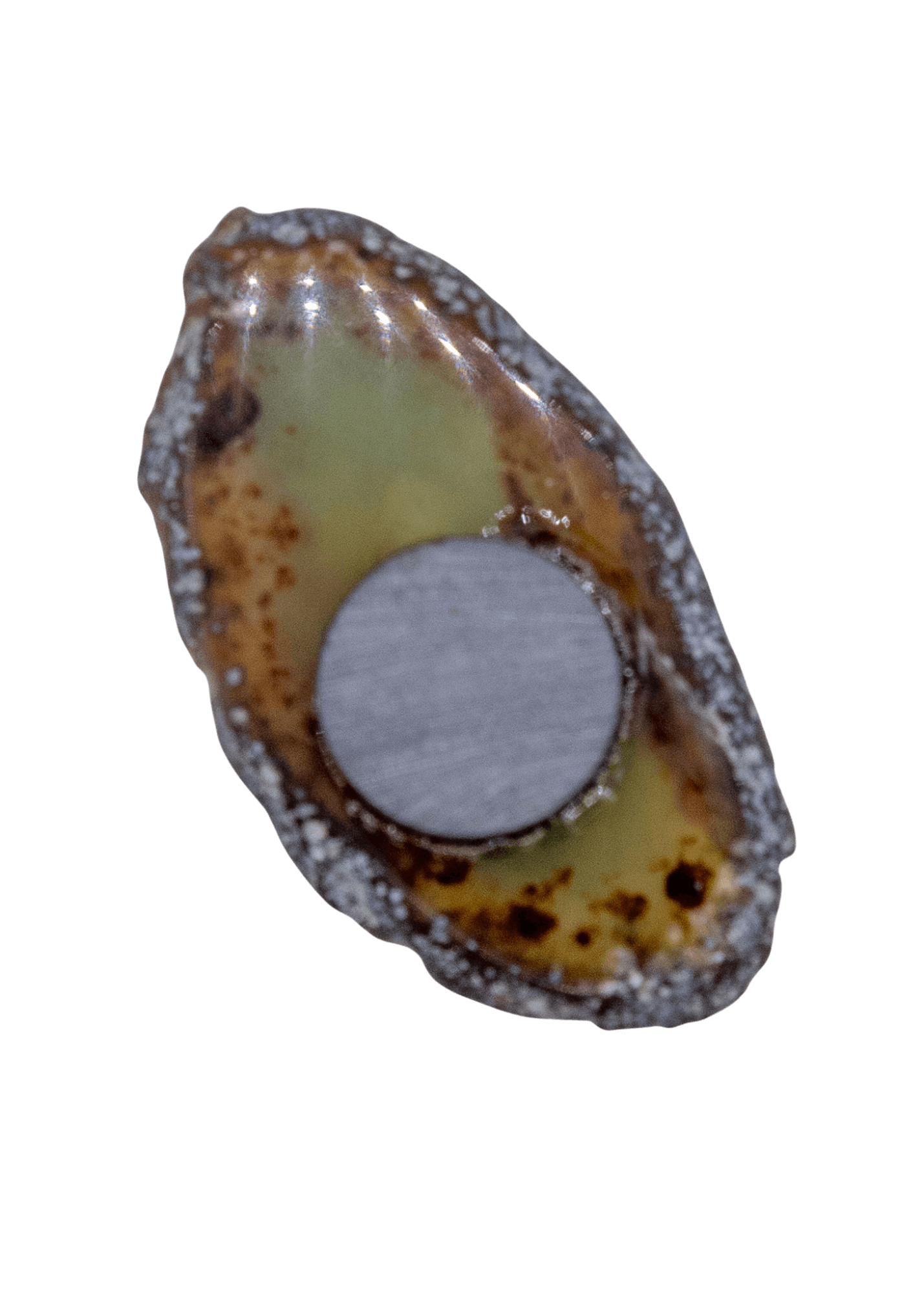 Agate Slice Crystal Fridge Magnet by Enchanted Soul