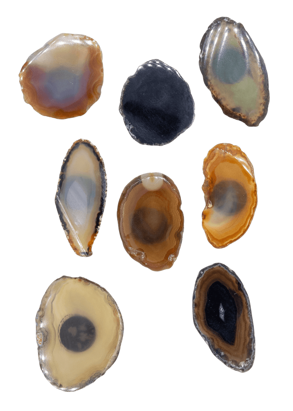 Agate Slice Crystal Fridge Magnet by Enchanted Soul