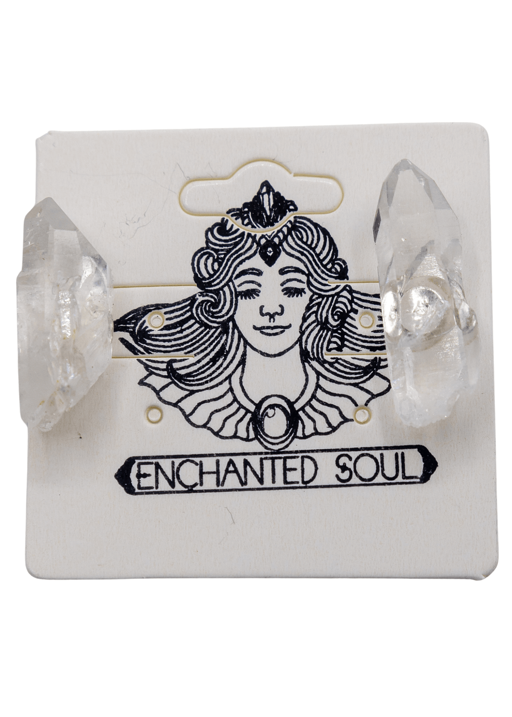 Arkansas Quartz Crystal Sterling Silver Earrings by Enchanted Soul