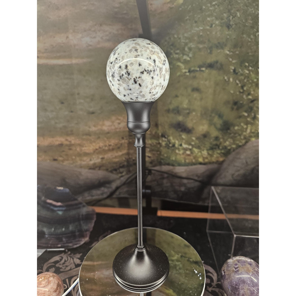 Kiwi jasper 60mm W/stand by CrystalCloud Company