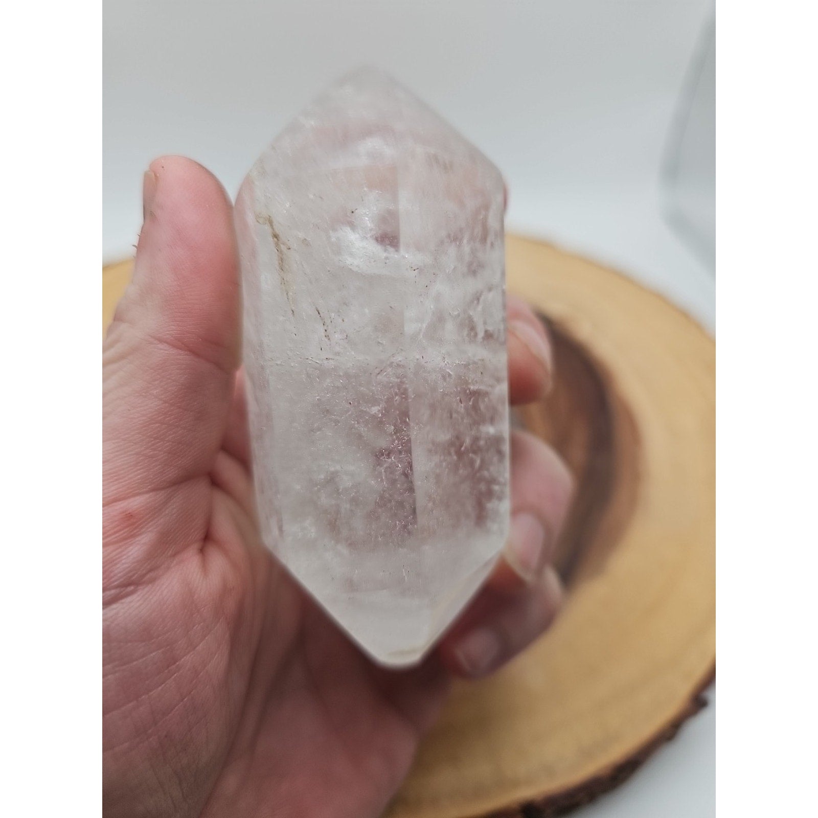 Quartz Crystal Point .49lb With Stand by CrystalCloud Company