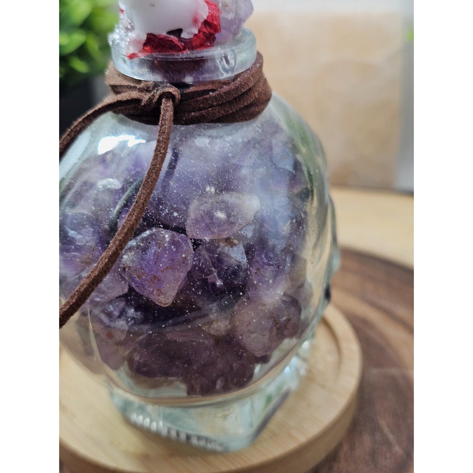 Skull & quartz cross by CrystalCloud Company