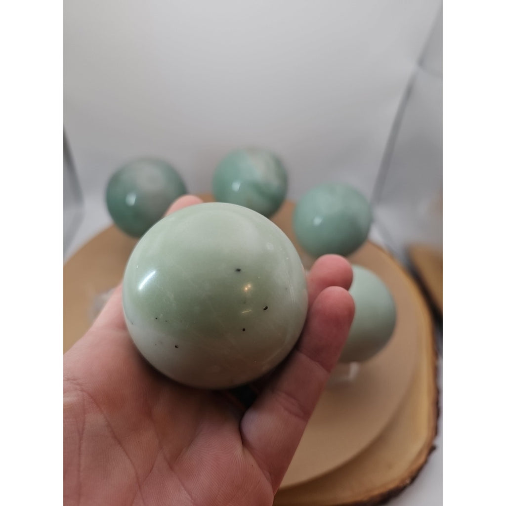 5.26LB 6Pcs A Set Of Natural Quartz Crystal Jasper Sphere Ball Polished Healing by CrystalCloud Company