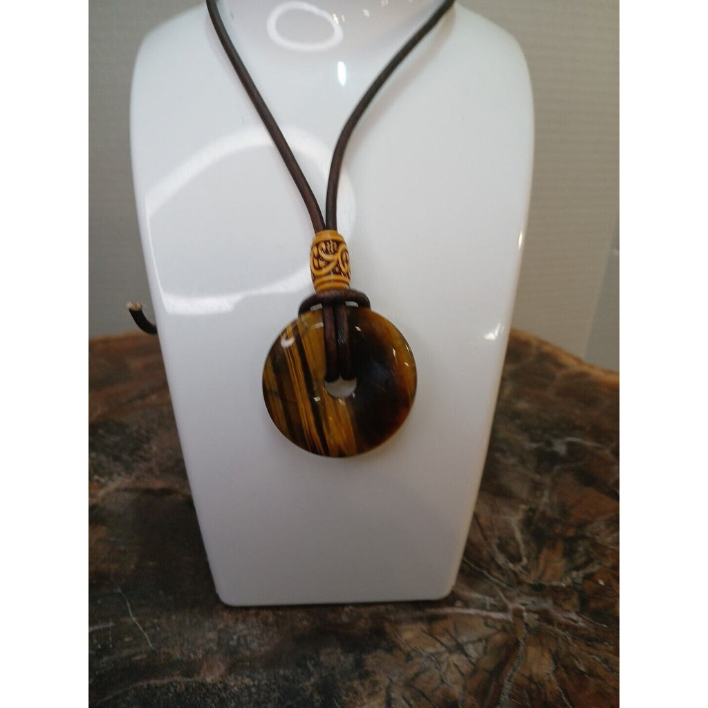 Tiger Eye Necklace Handmade by CrystalCloudCompany