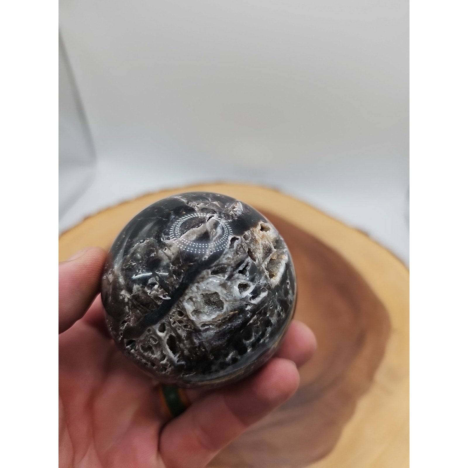 Ocean Jasper Crystal Sphere — 63mm with Display Stand | CrystalCloud Company by CrystalCloud Company