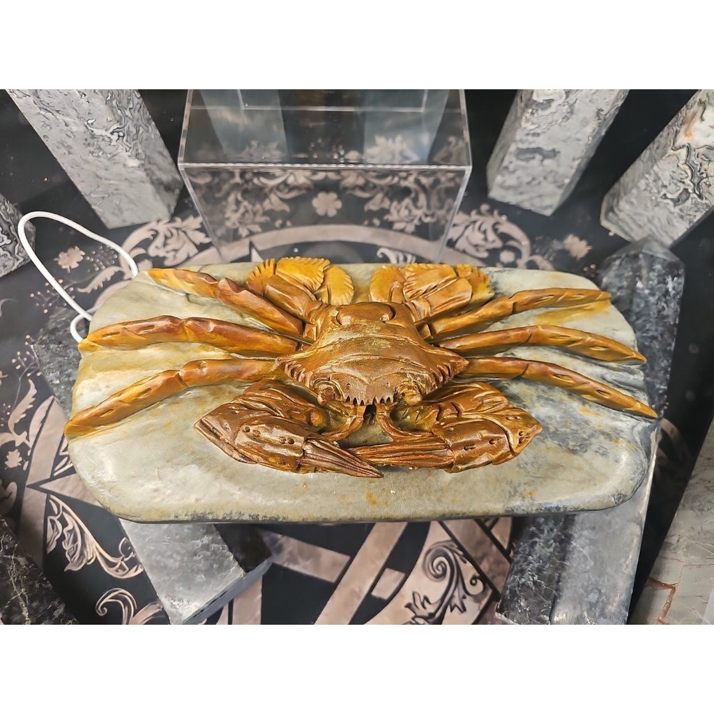 Mao Gong Shi Crab Skull - 7.9LB Hand-Carved Specimen | CrystalCloud Company by CrystalCloud Company